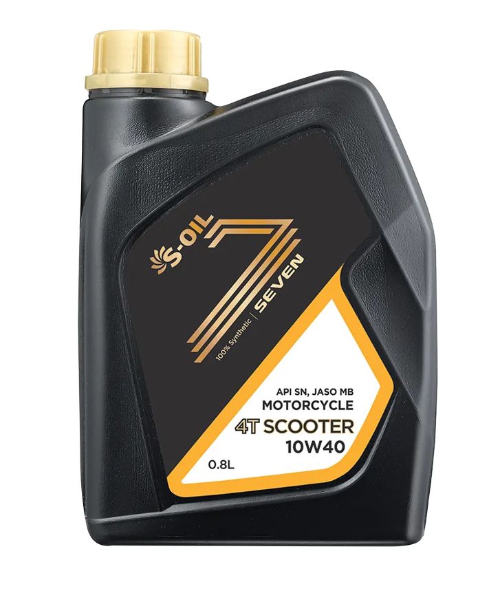 Моторное масло S-OIL SEVEN Scooter 10W-40, 0.8л